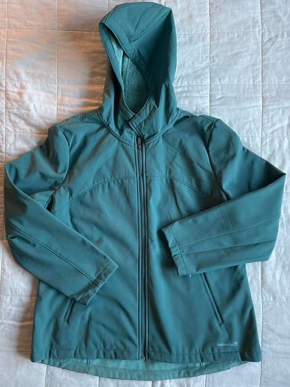 Avalanche Teal Hooded Softshell Jacket - XL